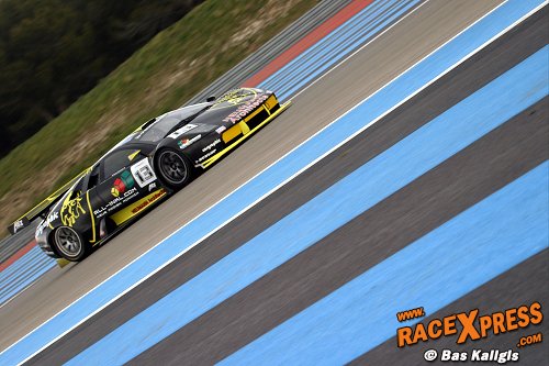 Peter Kox met de Lamborghini op Paul Ricard